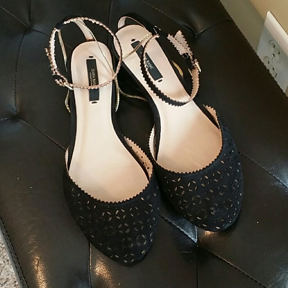 Zara Black Flats